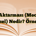 Ad Aktarması (Mecaz-ı Mürsel) Nedir? Örnekler