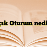 Açık Oturum nedir?