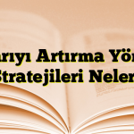 Başarıyı Artırma Yöntem ve Stratejileri Nelerdir?