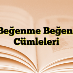 Beğenme Beğeni Cümleleri