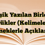 Bitişik Yazılan Birleşik Sözcükler (Kelimeler) ve Örneklerle Açıklama