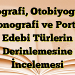 Biyografi, Otobiyografi, Monografi ve Portre: Edebi Türlerin Derinlemesine İncelemesi