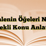 Cümlenin Öğeleri Nedir Örnekli Konu Anlatımı