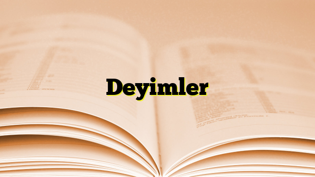 Deyimler