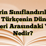 Dillerin Sınıflandırılması ve Türkçenin Dünya Dilleri Arasındaki Yeri Nedir?