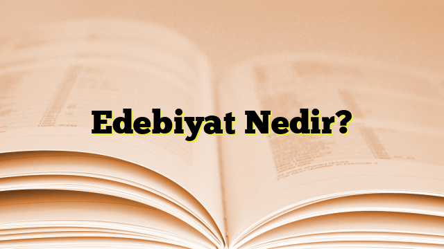 Edebiyat Nedir?