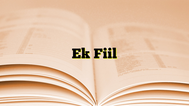 Ek Fiil