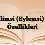 Fiilimsi (Eylemsi) ve Özellikleri