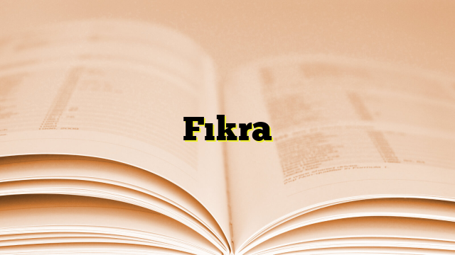 Fıkra