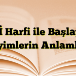 H I İ Harfi ile Başlayan Deyimlerin Anlamları