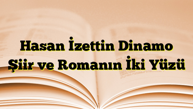 Hasan İzettin Dinamo Şiir ve Romanın İki Yüzü