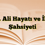 Hz. Ali  Hayatı ve İlmî Şahsiyeti