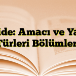 Kaside: Amacı ve Yapısı Türleri Bölümleri