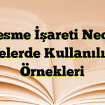 Kesme İşareti Nedir Nerelerde Kullanılır ve Örnekleri