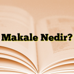 Makale Nedir?