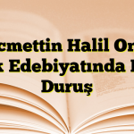 Necmettin Halil Onan Türk Edebiyatında Milli Duruş