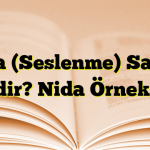 Nida (Seslenme) Sanatı Nedir? Nida Örnekleri