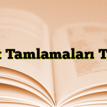 Sıfat Tamlamaları Test 4