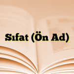 Sıfat (Ön Ad)