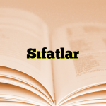 Sıfatlar