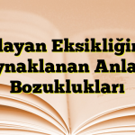 Tamlayan Eksikliğinden Kaynaklanan Anlatım Bozuklukları