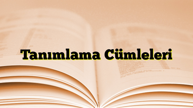 Tanımlama Cümleleri