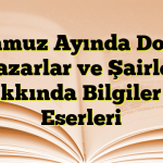 Temmuz Ayında Doğan Yazarlar ve Şairler Hakkında Bilgiler ve Eserleri