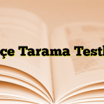 Türkçe Tarama Testleri-1