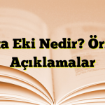 Vasıta Eki Nedir? Örnekli Açıklamalar