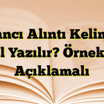 Yabancı Alıntı Kelimeler Nasıl Yazılır? Örneklerle Açıklamalı