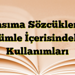 Yansıma Sözcükler ve Cümle İçerisindeki Kullanımları