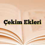 Çekim Ekleri