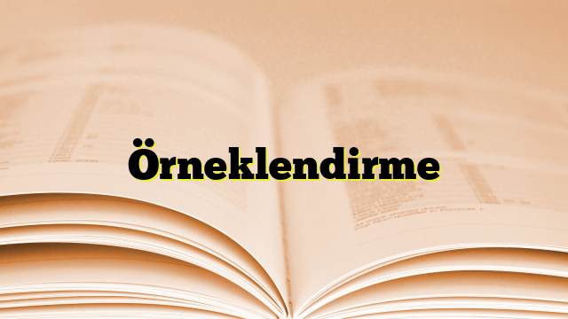 Örneklendirme