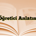 Öğretici Anlatım