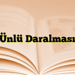 Ünlü Daralması