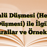 Ünlü Düşmesi (Hece Düşmesi) ile İlgili Kurallar ve Örnekler