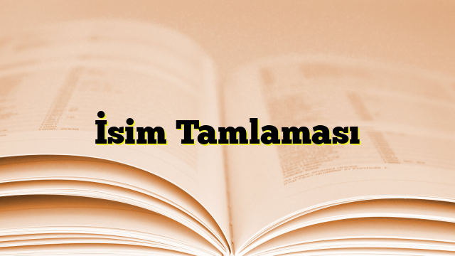 İsim Tamlaması