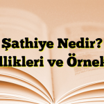 Şathiye Nedir? Özellikleri ve Örnekleri