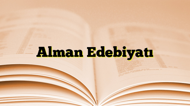 Alman Edebiyatı