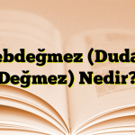 Lebdeğmez (Dudak Değmez) Nedir?