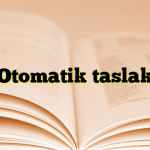 Otomatik taslak