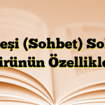 Söyleşi (Sohbet) Sohbet Türünün Özellikleri