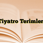 Tiyatro Terimleri