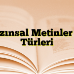 Yazınsal Metinler ve Türleri