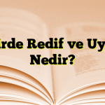 Şiirde Redif ve Uyak Nedir?